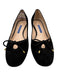 Stuart Weitzman Shoe Size 36.5 Black Suede Bow detail Cut Out Pumps Black / 36.5