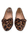 Stuart Weitzman Shoe Size 6 Brown & Gray Suede Bow detail Animal Print Flats Brown & Gray / 6