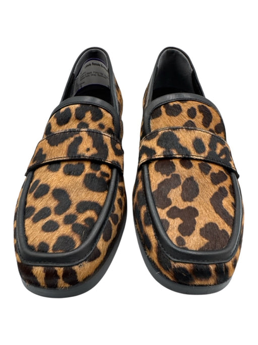 Vionic Shoe Size 6 Brown & Black Pony Hair Square Toe Animal Print Strap Loafers Brown & Black / 6