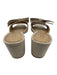 Schutz Shoe Size 6 Beige textile upper Bow detail Mule Square Chisel Toe Sandals Beige / 6
