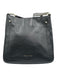 Rebecca Minkoff Black Leather Adjustable Strap Magnetic Snap Closure Bag Black
