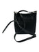 Rebecca Minkoff Black Leather Adjustable Strap Magnetic Snap Closure Bag Black