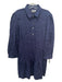 Finley Size XL Navy Blue Long Sleeve Pintuck Quarter Button Collar Dress Navy Blue / XL