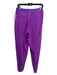 Athleta Size 6 Purple Polyester Blend Elastic Waist Pintuck Tapered Pants Purple / 6