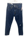 Levi's Size 27 Dark Wash Cotton Denim Distressed Button Fly Skinny Jeans Dark Wash / 27