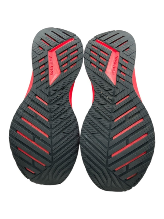 Brooks Shoe Size 9 Red, Blue & Black textile upper Sock Ankle Low Top Sneakers Red, Blue & Black / 9