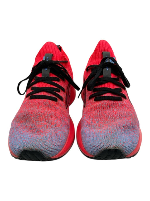 Brooks Shoe Size 9 Red, Blue & Black textile upper Sock Ankle Low Top Sneakers Red, Blue & Black / 9