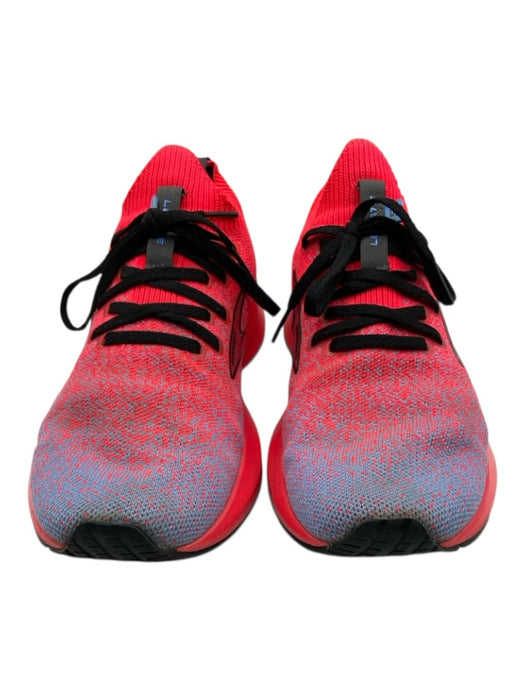 Brooks Shoe Size 9 Red, Blue & Black textile upper Sock Ankle Low Top Sneakers Red, Blue & Black / 9