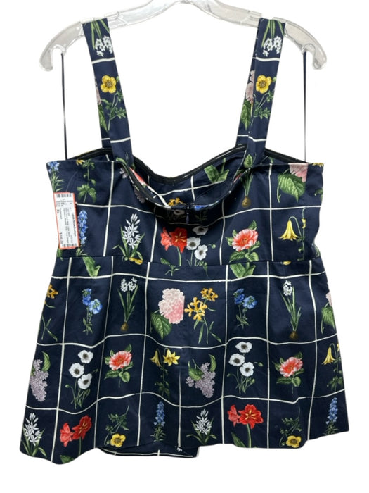 Tuckernuck Size XL Navy, Green & Multi Cotton Blend Adjustable Floral Pant Set Navy, Green & Multi / XL