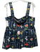 Tuckernuck Size XL Navy, Green & Multi Cotton Blend Adjustable Floral Pant Set Navy, Green & Multi / XL