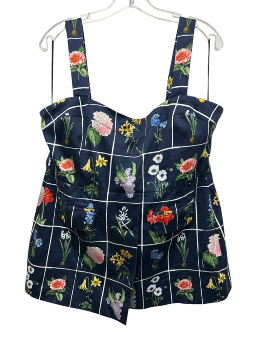 Tuckernuck Size XL Navy, Green & Multi Cotton Blend Adjustable Floral Pant Set Navy, Green & Multi / XL