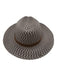 Peter Grimm Beige & Brown Polypropylene Woven Ribbon Wide Brim Fedora Hat Beige & Brown / One Size