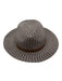 Peter Grimm Beige & Brown Polypropylene Woven Ribbon Wide Brim Fedora Hat Beige & Brown / One Size