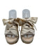Free People Shoe Size 37 Beige, Gray, White Suede & Canvas Rubber Sole Sandals Beige, Gray, White / 37