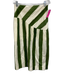 Love, Dress Size Large Green & White Spaghetti Strap Striped Cropped Skirt Set Green & White / Large