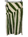 Love, Dress Size Large Green & White Spaghetti Strap Striped Cropped Skirt Set Green & White / Large