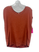 Lululemon Size 10 Rust Orange Nylon Blend Cap Sleeve Heathered Paneled Top Rust Orange / 10