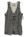 Tuckernuck Size L Black & White Cotton Gingham Sleeveless Tie Detail Mini Romper Black & White / L