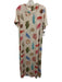 Tuckernuck Size L White & Multi Polyester Blend Seashell Print Back Zip Dress White & Multi / L