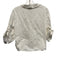 Tuckernuck Size L White Cotton Half Sleeve Collar Button Up Cropped Top White / L