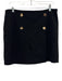 Hyacinth House Size L Black Polyester Blend Side Zip Gold Button Detail Skirt Black / L