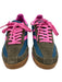 Tretorn Shoe Size 7 Gray, Blue, Pink Suede Nylon Color & Fabric Block Sneakers Gray, Blue, Pink / 7