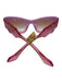 Gucci Hot pink Acetate Cat Eye Chunky Clear Sunglasses Hot pink