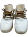 Esse Ut Esse Shoe Size 39 Cream & Brown Leather Fringe lace up Low Top Sneakers Cream & Brown / 39