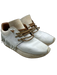 Esse Ut Esse Shoe Size 39 Cream & Brown Leather Fringe lace up Low Top Sneakers Cream & Brown / 39