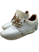 Esse Ut Esse Shoe Size 39 Cream & Brown Leather Fringe lace up Low Top Sneakers Cream & Brown / 39
