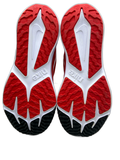 Nike Shoe Size 6.5 Red, White, Black Synthetic Knit Lace Up Low Top Sneakers Red, White, Black / 6.5