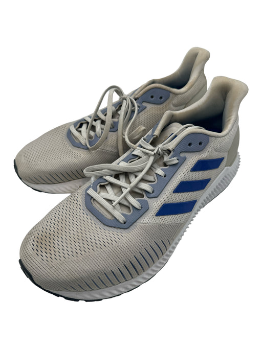 Adidas Shoe Size 11.5 Gray & Blue Synthetic Solid Sneaker Men's Shoes 11.5