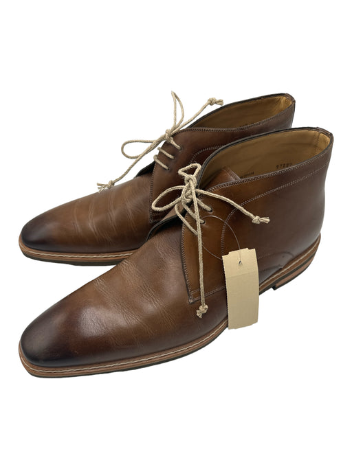 Mezlan Shoe Size 11.5 Brown Leather Solid Chukka Men's Shoes 11.5