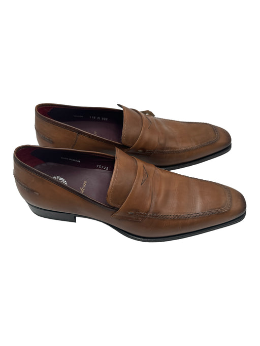 Mezlan Shoe Size 11.5 Brown Leather Solid Dress Men's Shoes 11.5