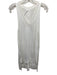 Anthropologie Size S White Rayon & Cotton Sleeveless V Neck Knit Dress White / S