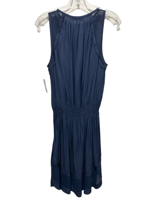 Ramy Brook Size S Slate Navy Polyester Sleeveless V Neck Elastic Waist Dress Slate Navy / S