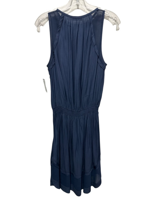 Ramy Brook Size S Slate Navy Polyester Sleeveless V Neck Elastic Waist Dress Slate Navy / S