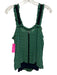 By Anthropologie Size 6 Green, Blue, Black Rayon Sleeveless Abstract Print Top Green, Blue, Black / 6