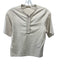 fortela Size Est XS/S Light Beige Cotton Short Sleeve Buttons Crochet detail Top Light Beige / Est XS/S