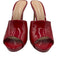 Giuseppe Zanotti Shoe Size 39 Red Leather Upper Patent Mule Low Platform Pumps Red / 39