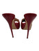 Giuseppe Zanotti Shoe Size 39 Red Leather Upper Patent Mule Low Platform Pumps Red / 39