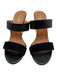 Malone Souliers Shoe Size 40 Black & Gold Leather Upper Two Strap Mule Sandals Black & Gold / 40