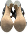 Malone Souliers Shoe Size 40 Black & Gold Leather Upper Two Strap Mule Sandals Black & Gold / 40