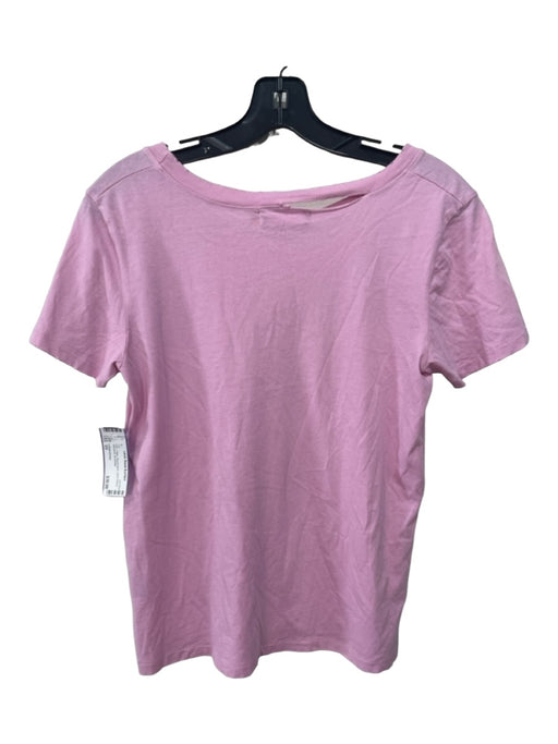 n:Philanthropy Size XS Pink Cotton Round Neck Short Sleeve distressed Top Pink / XS