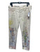 Mother Superior Size 29 Beige & Multi Cotton Denim Button Fly Mid Rise Jeans Beige & Multi / 29