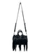 Alexander Wang Black Pebbled Leather Finland Fox Fur Zip Close 2 handles Bag Black / M