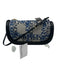 JW Anderson Blue, Gray & Black Canvas Leather trim Zip Close Rectangle Bag Blue, Gray & Black / S