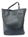 Alexander McQueen Black Leather Skull Perforated 2 Handles Tote Bag Black / L