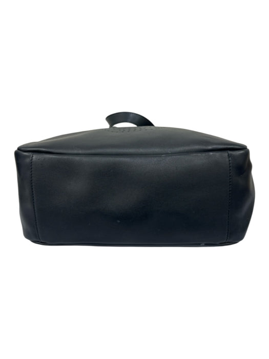 Alexander McQueen Black Leather Skull Perforated 2 Handles Tote Bag Black / L