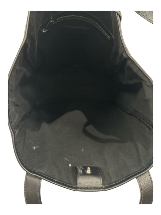 Alexander McQueen Black Leather Skull Perforated 2 Handles Tote Bag Black / L